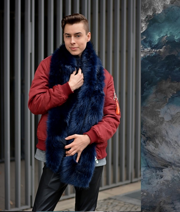 fake fur schal lederhose berlin fashion week