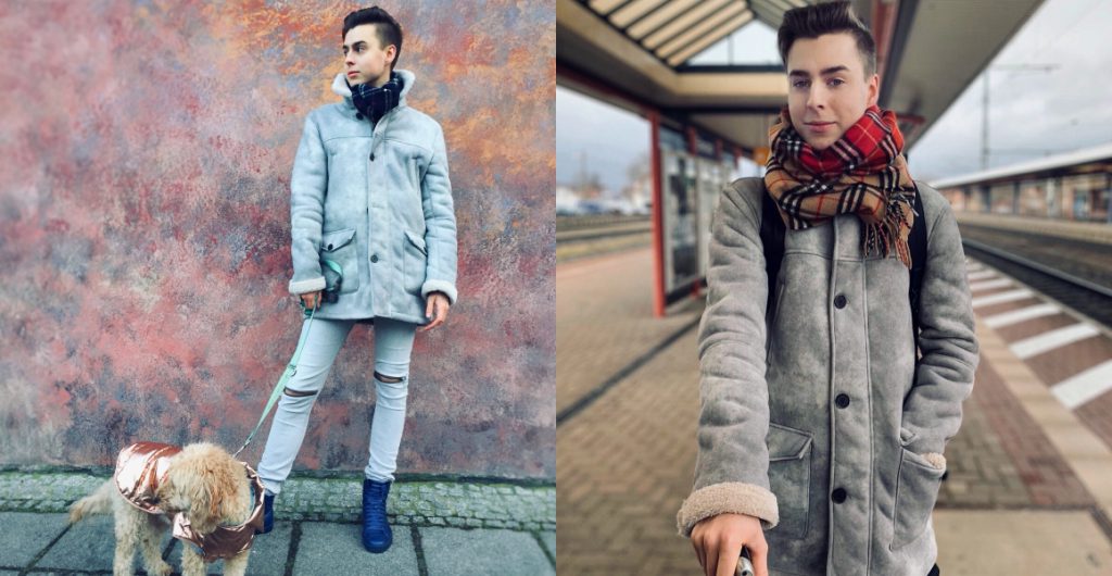 Instagram _milk_and_sugar alle Beiträge aus dem Januar. Outfit in grauem Mantel
